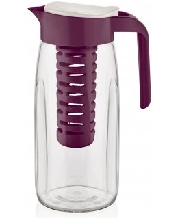 Glass pitcher with fruit infuser Fiesta 1.45 l purple AMBITION