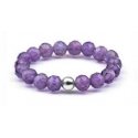 Agato Women's Mineral Ring with Amethyst POL-R03 Agato Women's Mineral Ring with Amethyst POL-R03