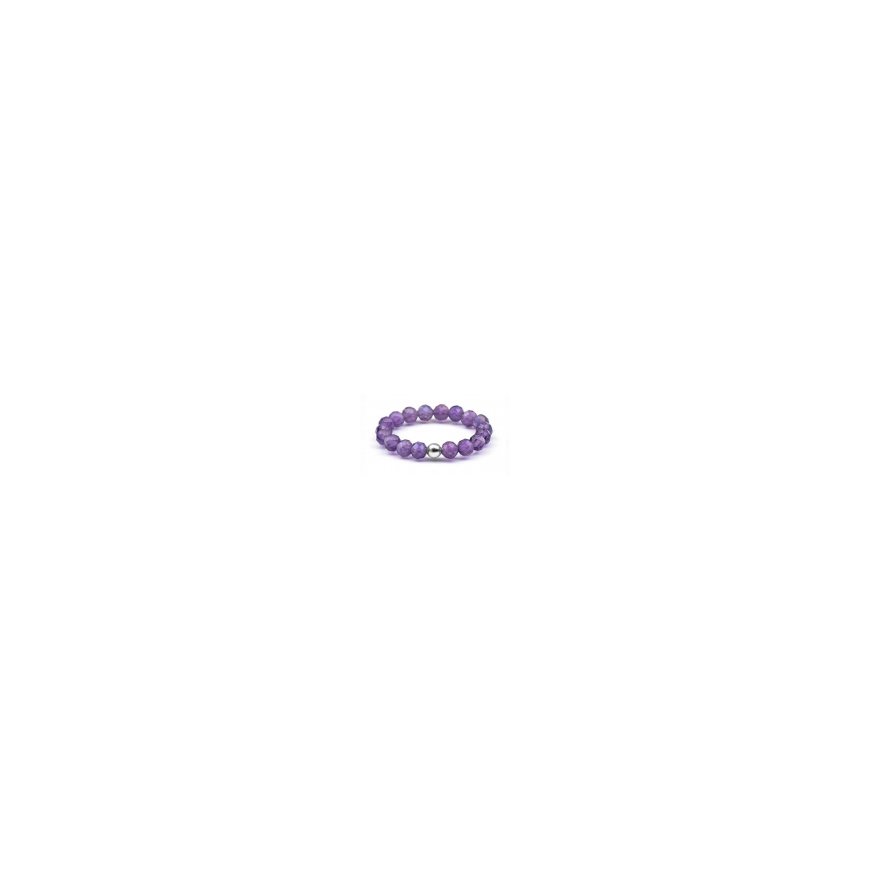 Agato Women's Mineral Ring with Amethyst POL-R03 – 2