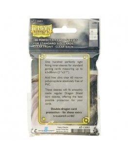 Dragon Shield Standard Perfect Fit - Suojapussit – Kirkas/Kirkas (100 kpl)