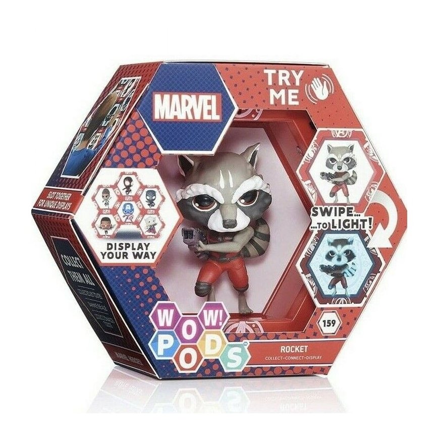 WOW STUFF - WOW PODS WOW! POD Marvel Rocket Raccoon LED -hahmo