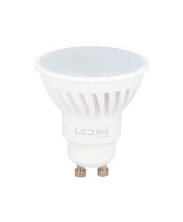 Led Line Prime spuldze LED GU10 230V 5W 700lm, 142lm/W, 120° silti balta 2700K, keramikas.