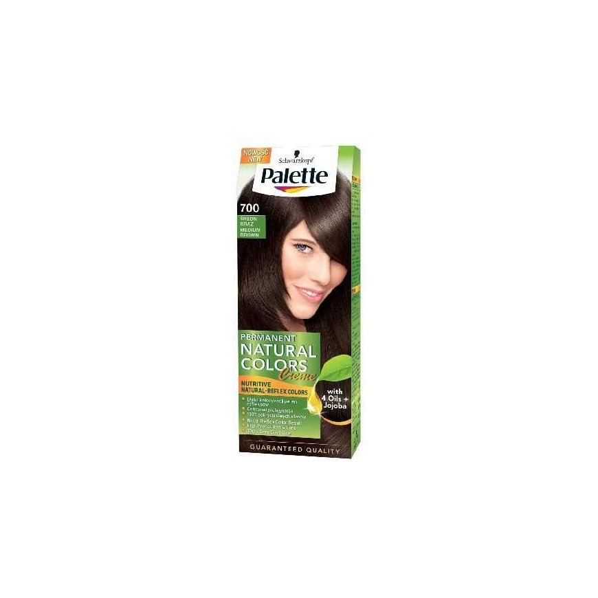 Palette Permanent Naturals Color Crème 700/ 4-0 Medium Brown