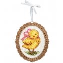 Beldizart Kryželiu ant medinio pagrindo "Miniatiūra. Viščiukas su lanku" 10*9 cm SO-127 Beldizart Kryželiu ant medinio pagrindo "Miniatiūra. Viščiukas su lanku" 10*9 cm SO-127
