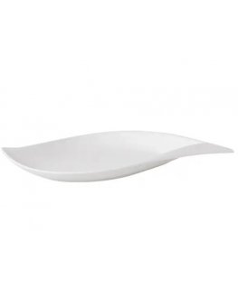 Salsa boat plate 27 x 15.5 cm white AMBITION