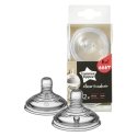 TOMMEE TIPPEE Natural Start teats for thick liquids EASI-VENT, with sterilization function, 2 pcs, 42214277 TOMMEE TIPPEE Natural Start teats for thick liquids EASI-VENT, with sterilization function, 2 pcs, 42214277