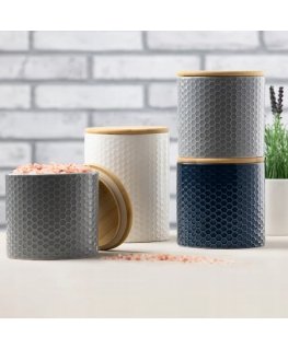 Tuvo virtuvės indas su bambuko dangteliu, baltas 670 ml AMBITION