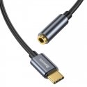 Baseus L54 mobile phone cable Black, Grey USB C 3.5mm Baseus L54 mobile phone cable Black, Grey USB C 3.5mm