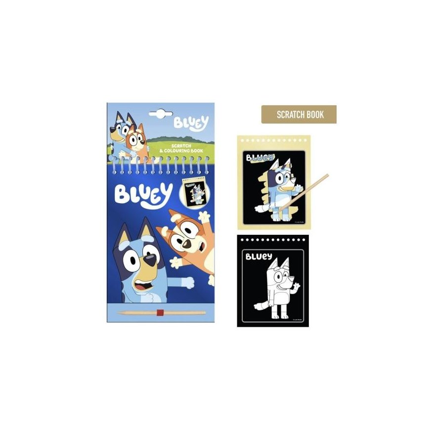 CERDÁ Bluey scratch stationery set