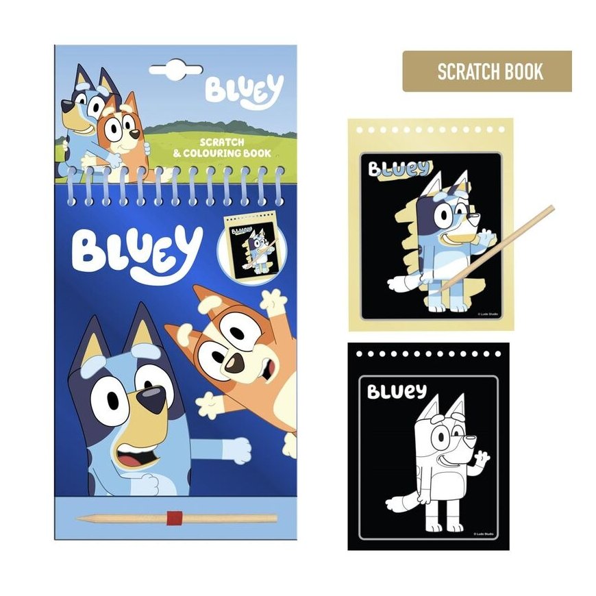 CERDÁ Bluey scratch stationery set – 2