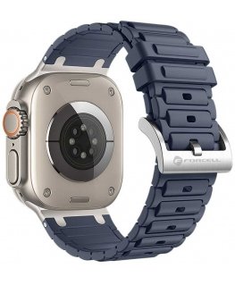 „Apple Watch“ ranneke Forcell F-Design FA06 silikoninen, rei'öillä, 38 / 40 / 41 mm, sininen
