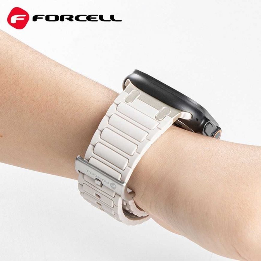 „Apple Watch“ dirželis Forcell F-Design FA06 silikoninis, su skylutėmis, 38 / 40 / 41 mm, mėlynas – 2