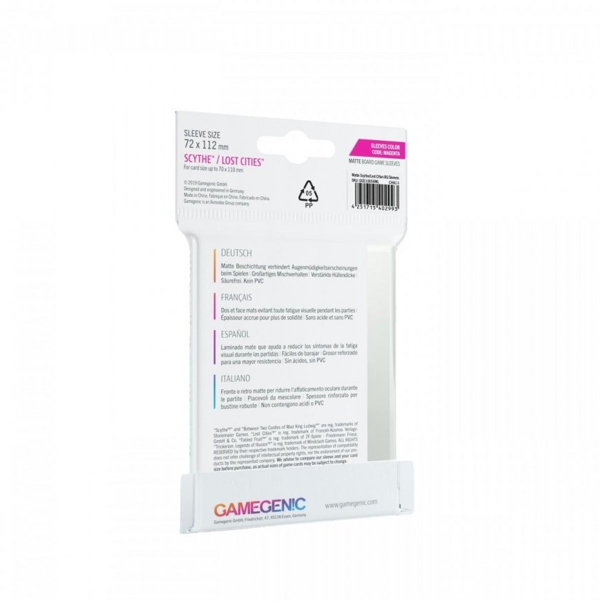 Gamegenic Matte tabletop gaming sleeves – Scythe / Lost Cities