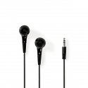 Nedis HPWD1001BK Ausinės be mikrofono ir ausinės su mikrofonu Vielinis Įkišamos į ausį Muzika Juoda, Nedis HPWD1001BK Ausinės be mikrofono ir ausinės su mikrofonu Vielinis Įkišamos į ausį Muzika Juoda,