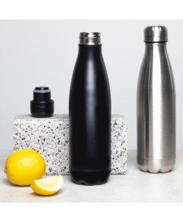 Termo buteliukas iš nerūdijančio plieno Camel juoda matinė 480 ml AMBITION