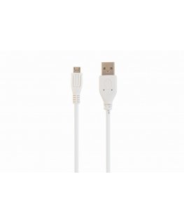 Cablexpert CCP-MUSB2-AMBM-6-W USB kabelis USB 2.0 1,8 m USB A Micro-USB B Balta