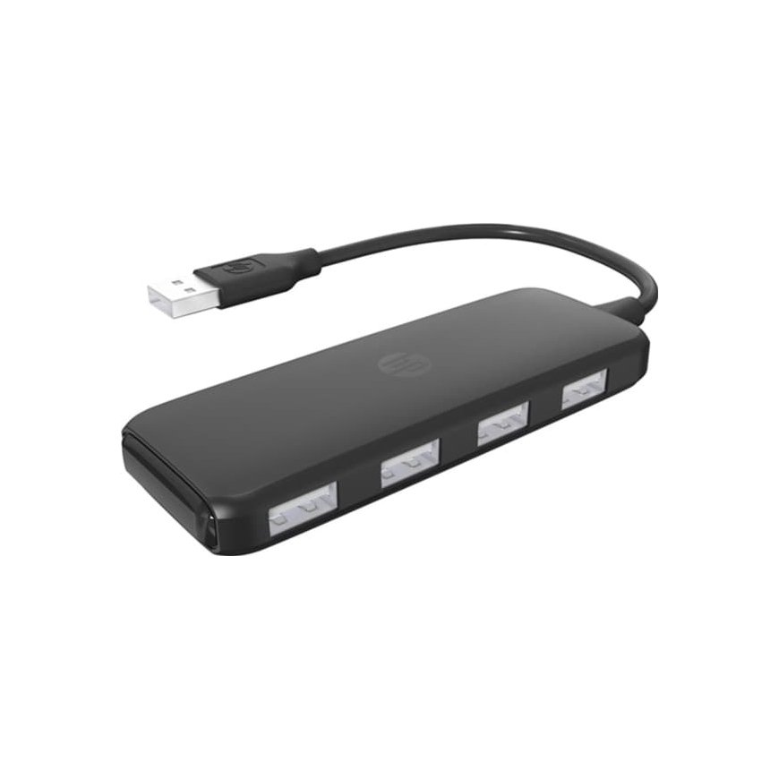 HP USB (2.0) hub 4-port, DHC-CT110C, musta, Hewlett-Packard