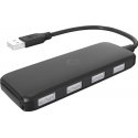 HP USB (2.0) hub 4-port, DHC-CT110C, black, Hewlett-Packard