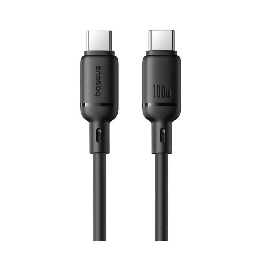 Baseus Silky Şarj Kablo TYPE-C-C 1m-Syh USB cable USB C Black
