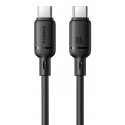 Baseus Silky Şarj Kablo TYPE-C-C 1m-Syh USB-kaabel USB C Must Baseus Silky Şarj Kablo TYPE-C-C 1m-Syh USB-kaabel USB C Must
