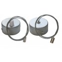 LED Pendant Light RAGGIO Suspension Cable Set with Holder Covers, Black, 2pcs, ORO LED Pendant Light RAGGIO Suspension Cable Set with Holder Covers, Black, 2pcs, ORO