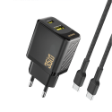 Dudao A27MaxCEU PD QC 35W USB-A USB-C Wall Charger with USB-C Ca Dudao A27MaxCEU PD QC 35W USB-A USB-C Wall Charger with USB-C Ca