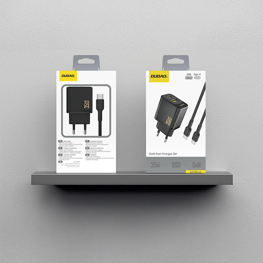 Dudao A27MaxCEU PD QC 35W USB-A USB-C Wall Charger with USB-C Ca – 5