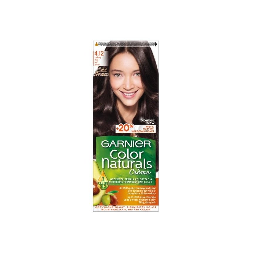 Garnier Color Naturals kreemjas värv 4.12 Jääpruun