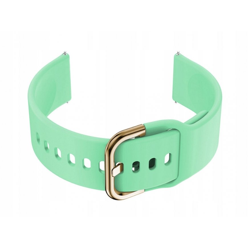 Pacific Smartwatch Strap Rubber 18mm - Mint/Gold