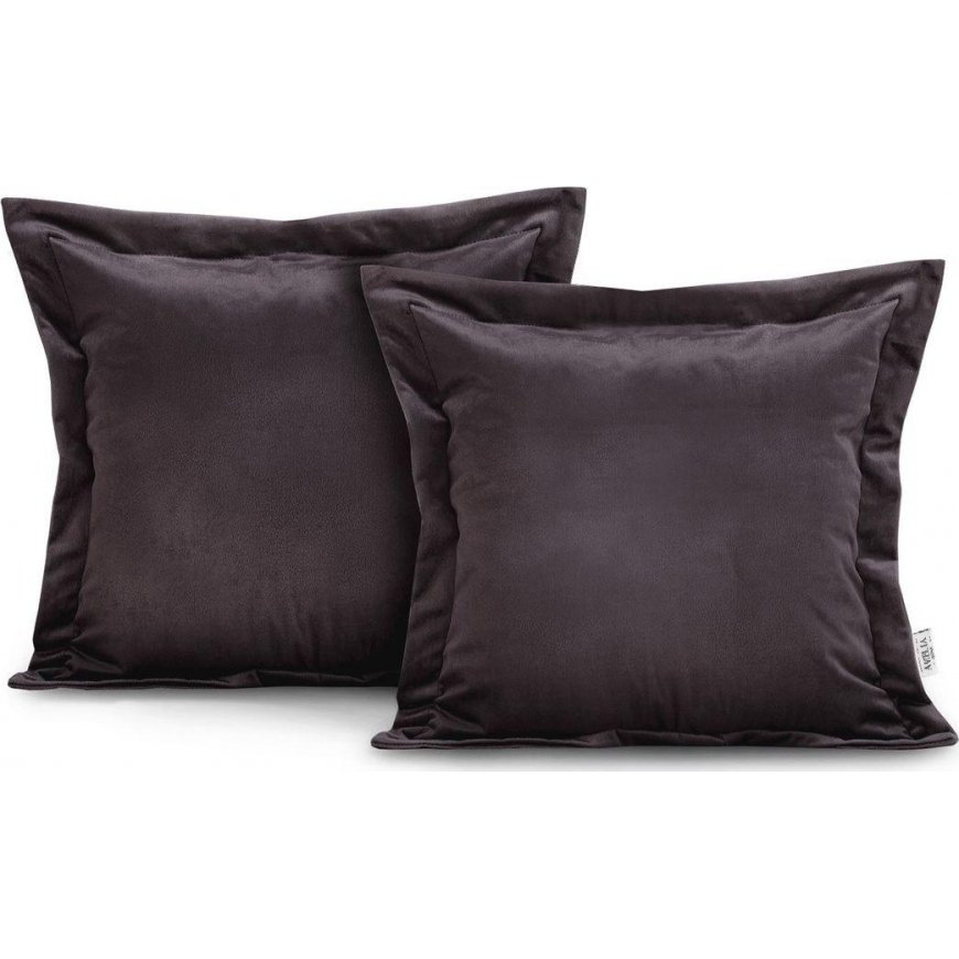 AmeliaHome CUS/AH/VELVET/Baltas/PIPING/45X45*2 – 2