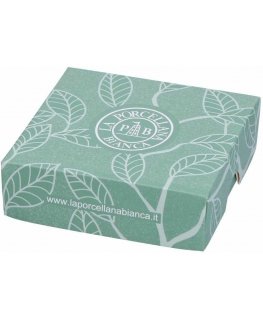 LA PORCELLANA BIANCA ADORATO Kvadrātā plāksne 10 cm, O raksts