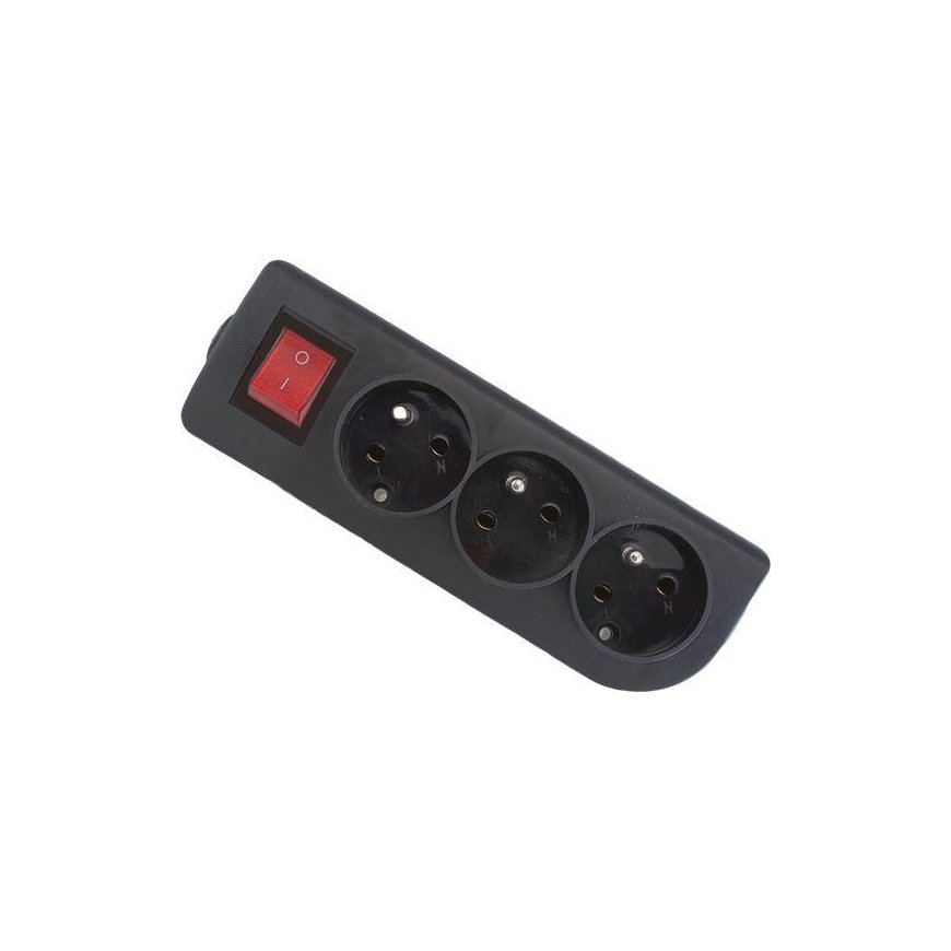 ELGOTECH Oem Pikenduskiibed x 3 maanduse ja lülitiga must GN-30W-2 – 2