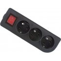 ELGOTECH Oem Pikenduskiibed x 3 maanduse ja lülitiga must GN-30W-2 ELGOTECH Oem Pikenduskiibed x 3 maanduse ja lülitiga must GN-30W-2