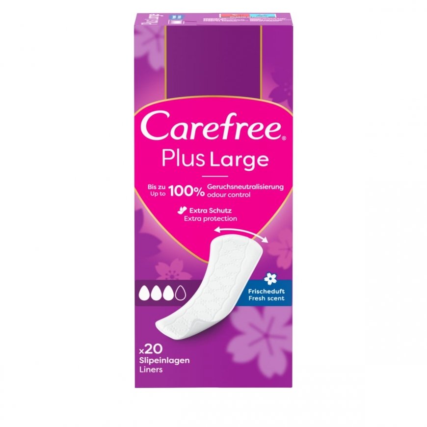 Carefree Plus Large Liners, 20 pcs.