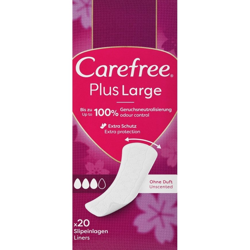 Carefree Plus Large Liners, 20 pcs. – 2