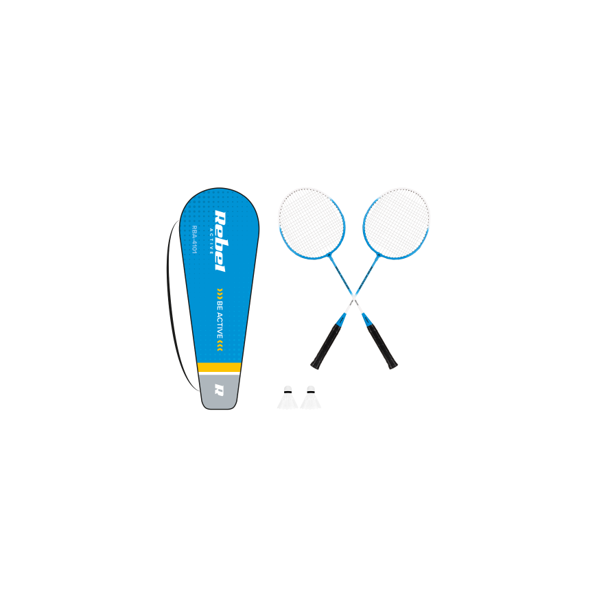 Badmintonikomplekt, karastatud teras, REBEL ACTIVE