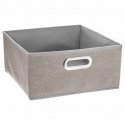 5five Simply Smart Fabric Storage Box, Clothes Box, 31 x 15 cm, Sand Color 5five Simply Smart Fabric Storage Box, Clothes Box, 31 x 15 cm, Sand Color