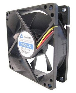 Chieftec AF-0825PWM computer cooling system Computer case Fan Black