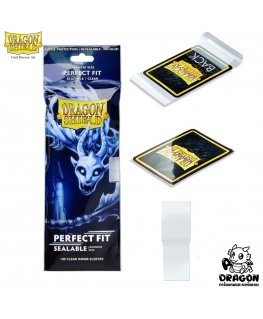 Dragon Shield Japāņu Izmēra Perfekti Piemērota Iekšējās Piedurknes - Caurspīdīgas (100 Gab)