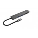 Fuj:tech Slim USB-C Hub с PD-зарядкой на 100 Вт, 5 портов Fuj:tech Slim USB-C Hub с PD-зарядкой на 100 Вт, 5 портов