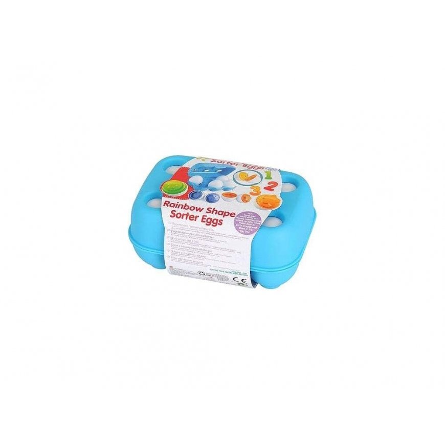 PLAYGO INFANT & TODDLER opettavainen lelu Munat, 6 kpl, 1731 m.