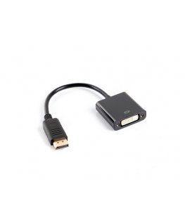Lanberg AD-0007-BK видео кабель адаптер 0,1 m DisplayPort DVI-D Черный