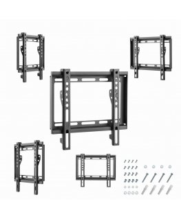 Gembird WM-42F-04 televizora stiprinājums 106,7 cm (42") Melns
