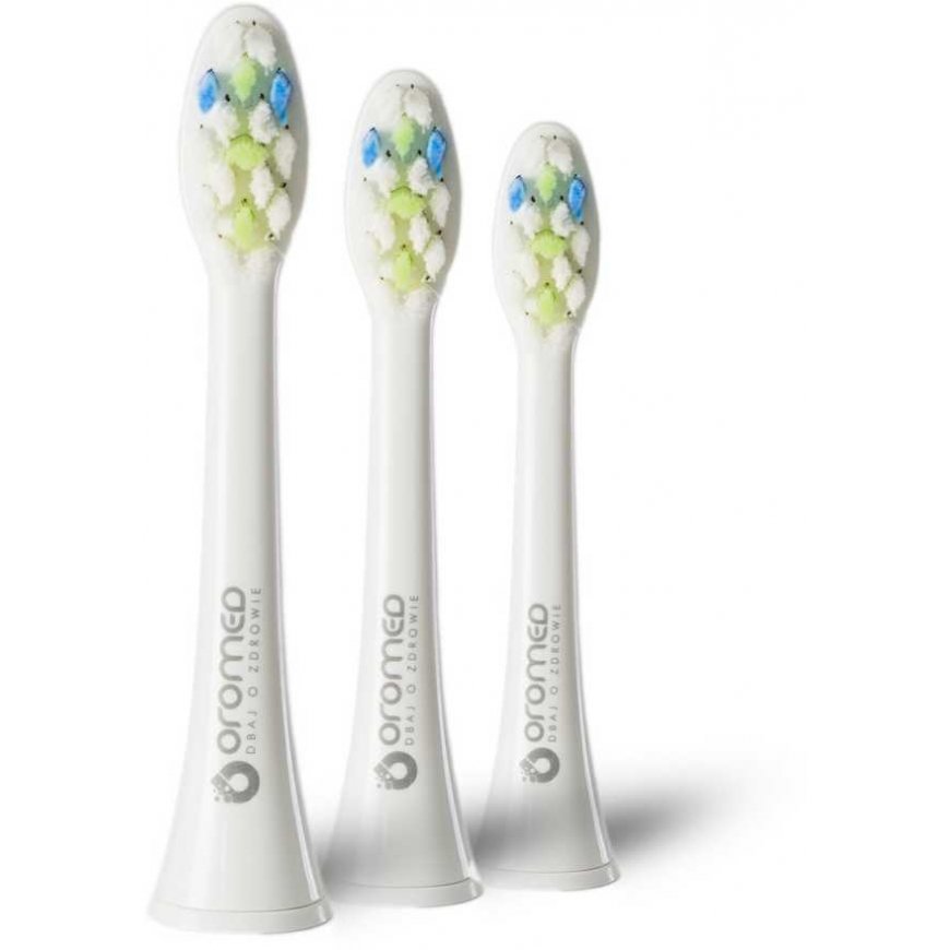 Oromed ORO-SONIC NEXT Toothbrush Heads, Pink, Pack of 3.