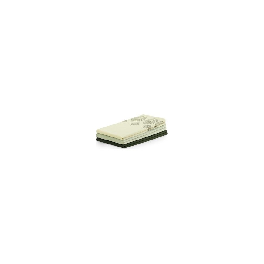 AmeliaHome Cotton Cloths MIX STAMP OLIVES 3PACK 50X70
