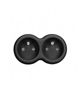 Solight splitter, 2x 10A, black
