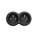 Solight jungiklis, 2x 10A, juodas Solight jungiklis, 2x 10A, juodas