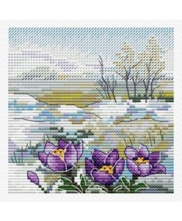 Beldizart Krēslis izšūšanas komplekts "Pirmie ziedi" 11x11 cm SM-999