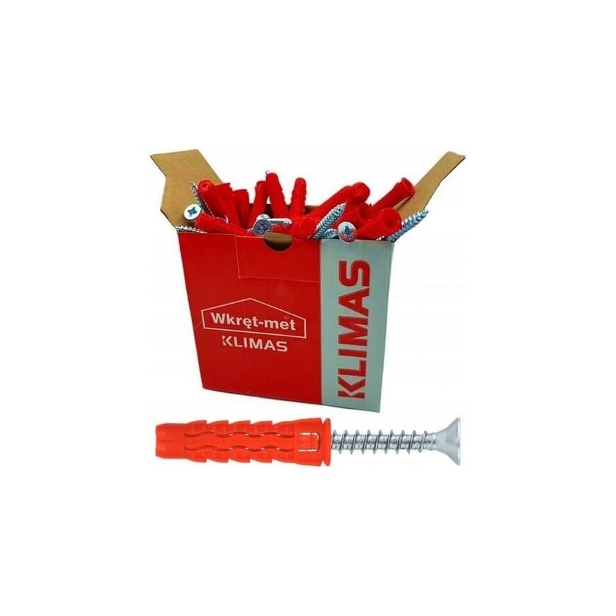 Universal Screw Anchor 10x60/70, embedded screw, cardboard (SFXP-10060070 x 50 pcs.)