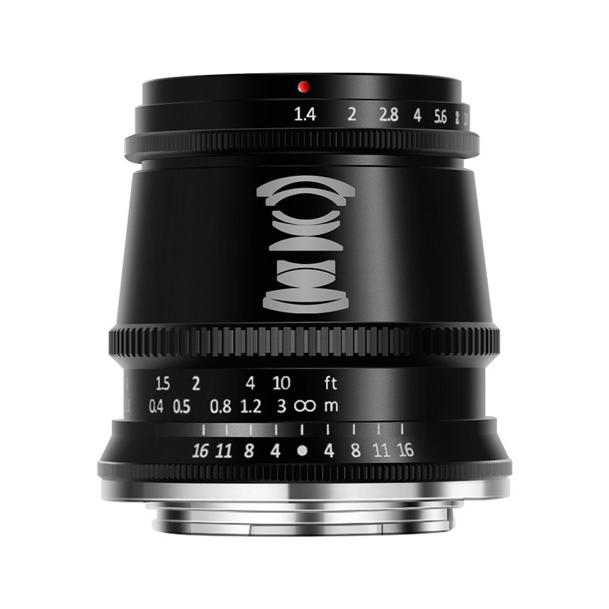 TTArtisan 17mm F1.4 MILC Plačiakampis objektyvas Juoda
